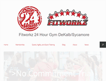 Tablet Screenshot of fitworkz.com